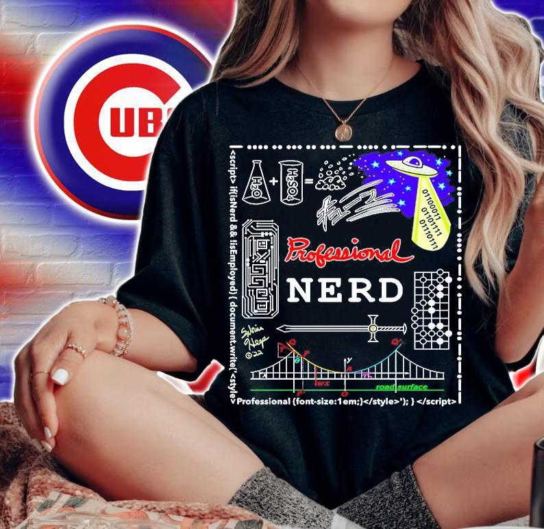 Professional Nerd Or Geek With Riddles And Homages T-Shirt