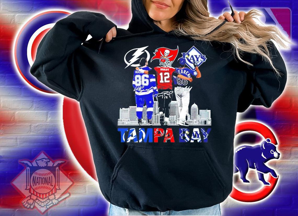 TAMPA BAY Lightning Buccaneers Rays signature shirt hoodie