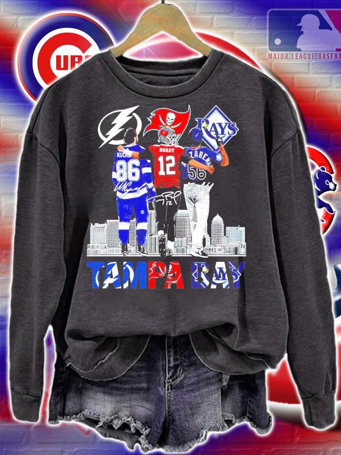 TAMPA BAY Lightning Buccaneers Rays signature shirt sweatshirt