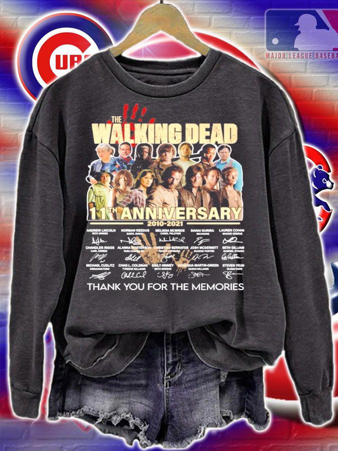 The Walking Dead 11th anniversary 2010-2021 thank you for the memories shirt sweatshirt