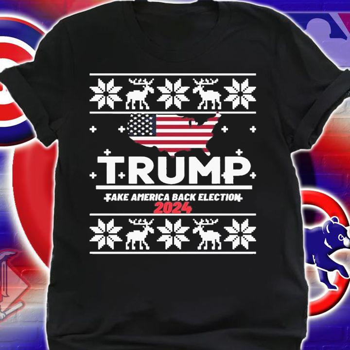 Trump Take America Back Election 2024 USA Flag T-Shirt shirt