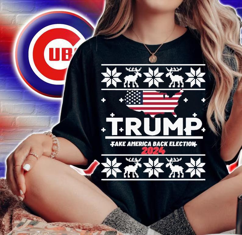 Trump Take America Back Election 2024 USA Flag T-Shirt woman shirt