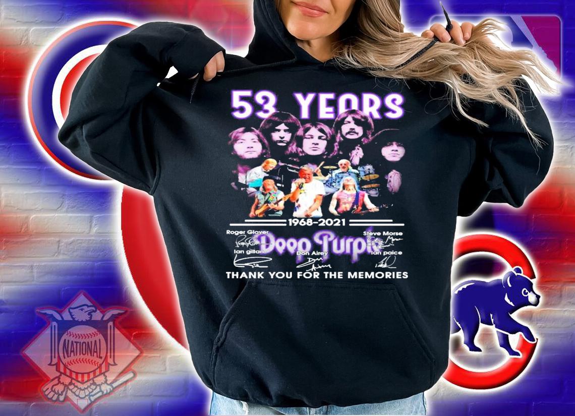 53 Years 1968-2021 Deep Purple Signatures shirt hoodie
