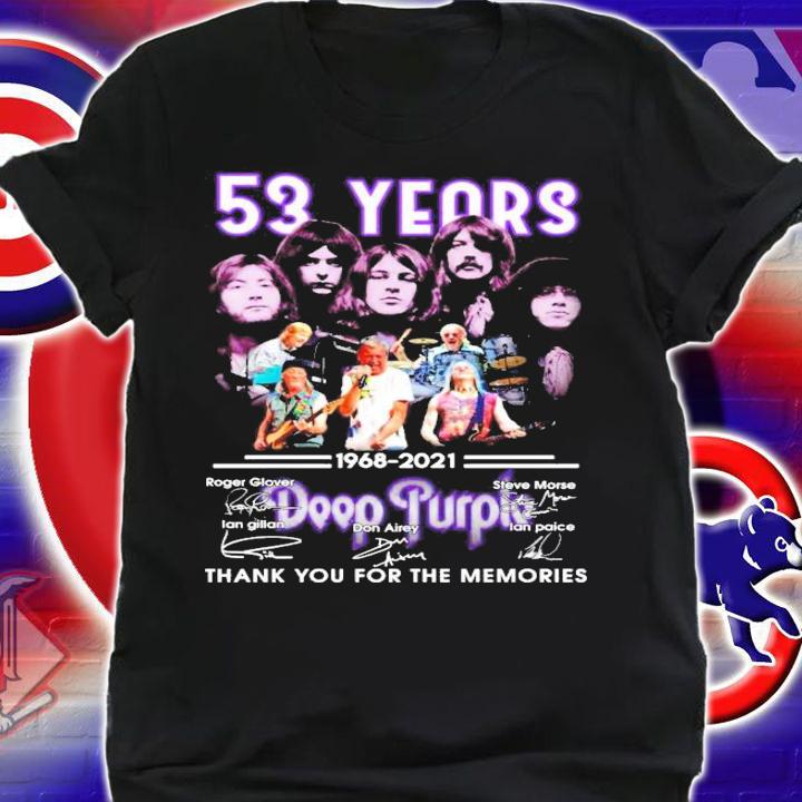 53 Years 1968-2021 Deep Purple Signatures shirt shirt