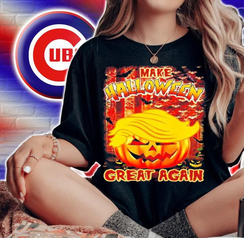 Donald Trump Pumpkin Make Halloween Great Again Shirt woman shirt