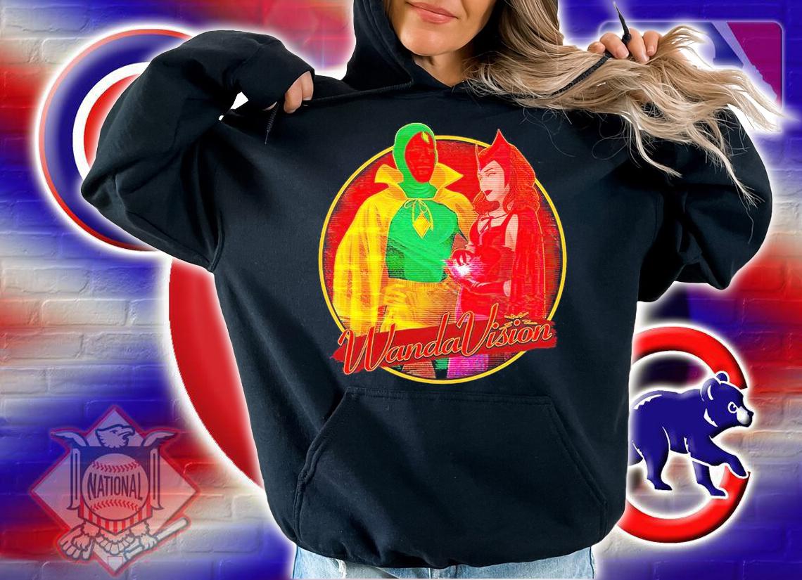 Marvel WandaVision Halloween Wanda and Vision T-shirt hoodie