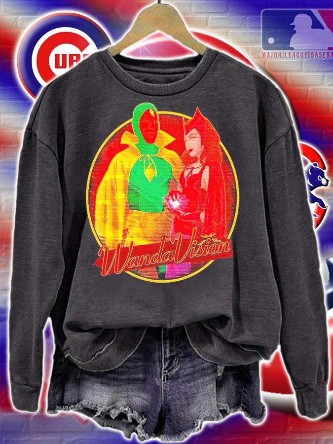 Marvel WandaVision Halloween Wanda and Vision T-shirt sweatshirt
