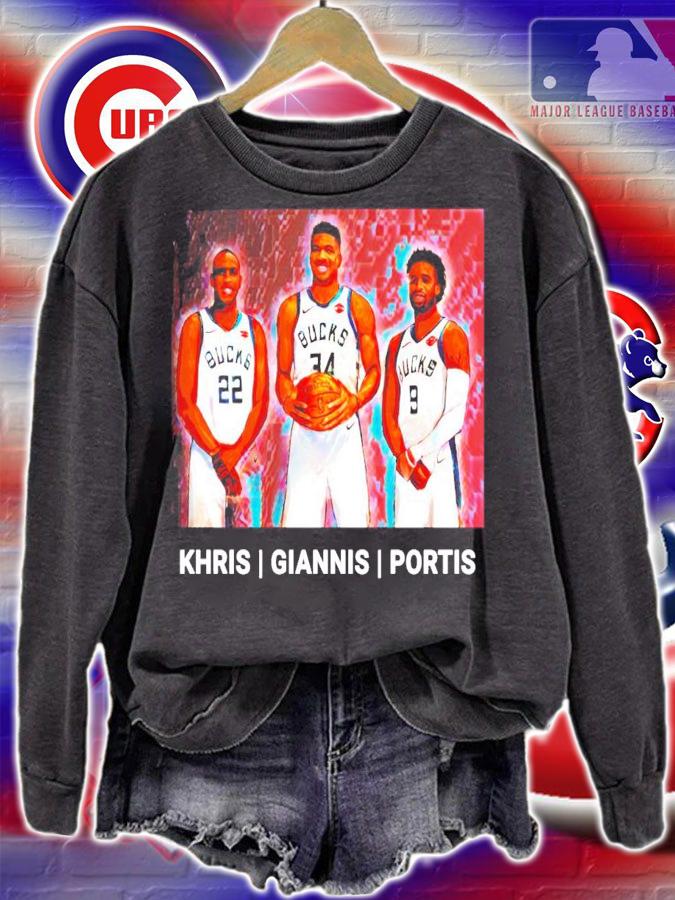 Milwaukee Bucks Khris Giannis Portis Basketball shirt sweatshirt
