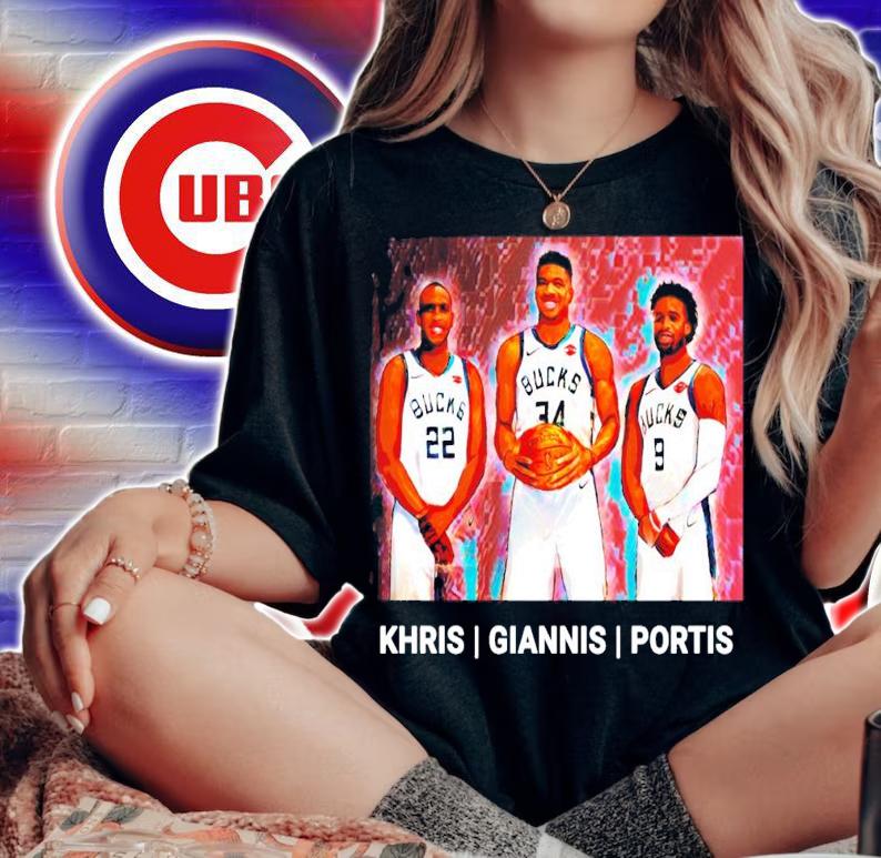 Milwaukee Bucks Khris Giannis Portis Basketball shirt woman shirt