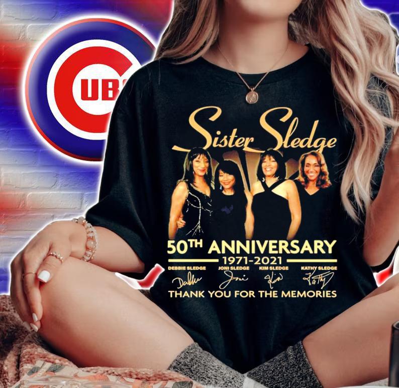 Sister Sledge 50th anniversary 1971-2021 signatures shirt