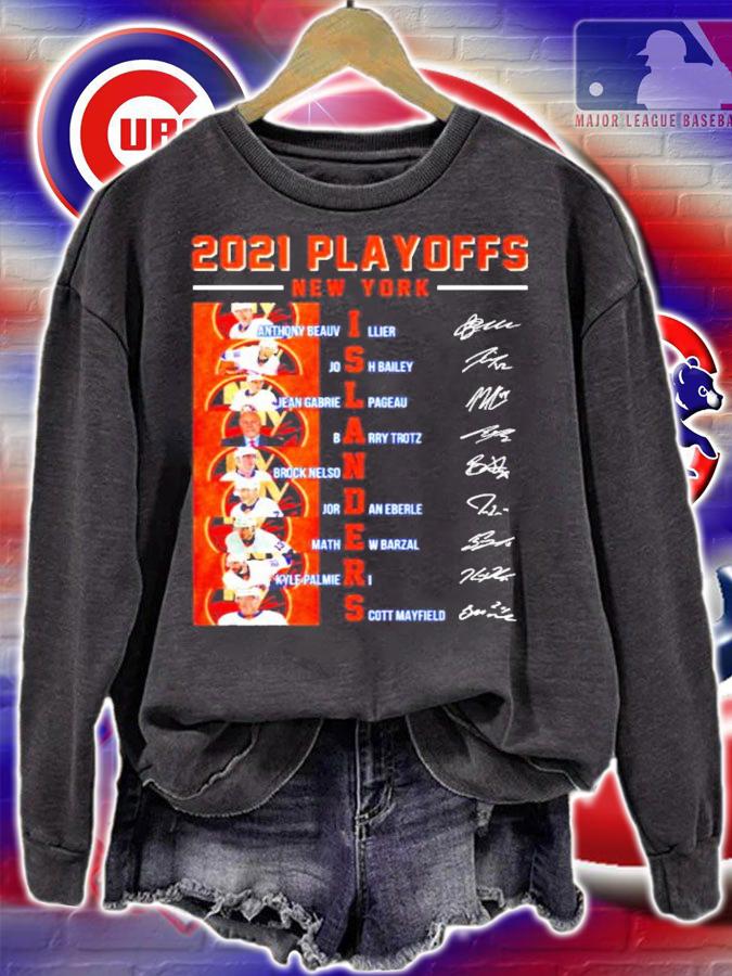 2021 Playoffs New York Islanders signatures shirt sweatshirt
