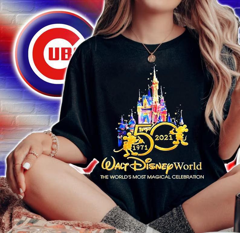 50 Years 1971-2021 Walt Disney World the world's most magical celebration T-shirt woman shirt