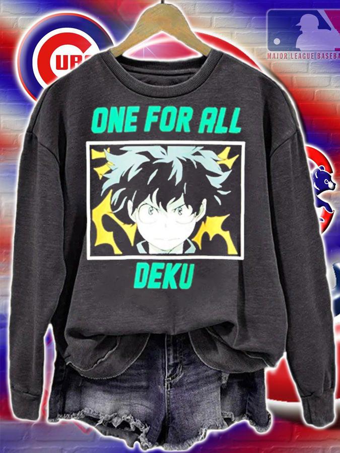 Anime Manga My Hero Academia One For All Deku shirt sweatshirt