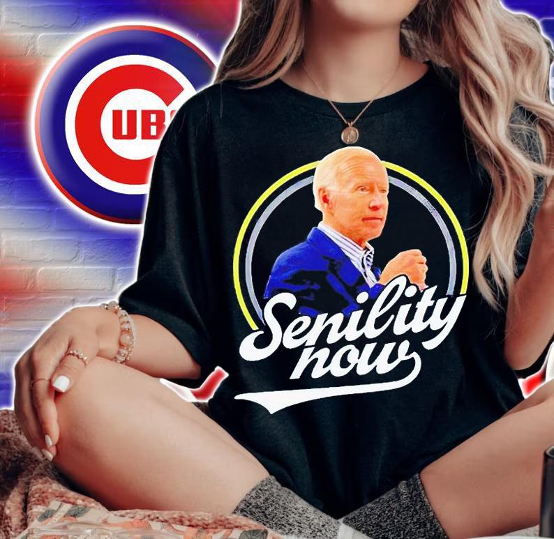 Joe Biden senility now T-shirt woman shirt