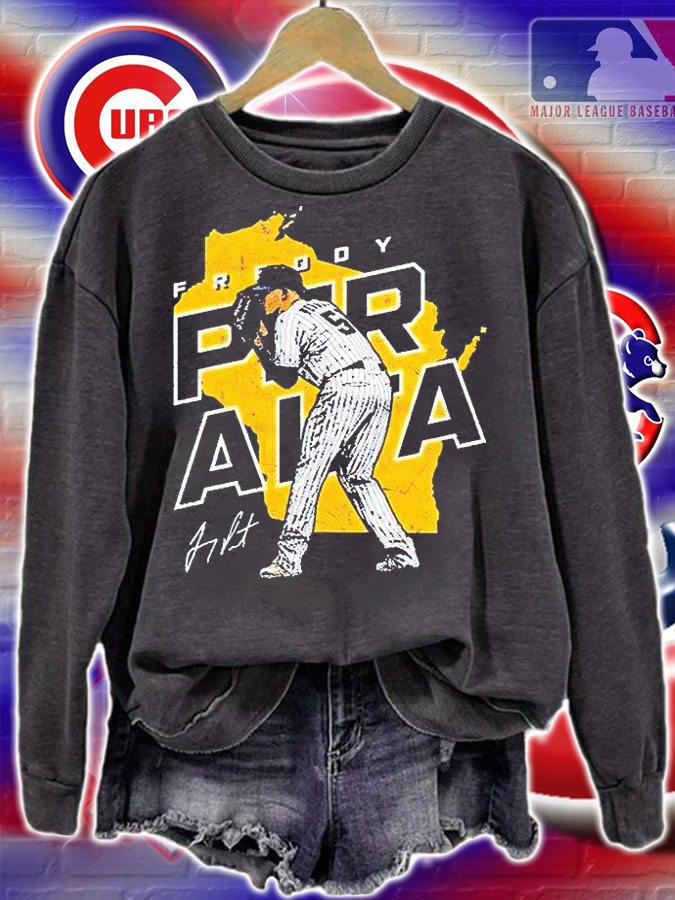Milwaukee Brewers Freddy Peralta Player Map Baseball signature T-shirt sweatshirt