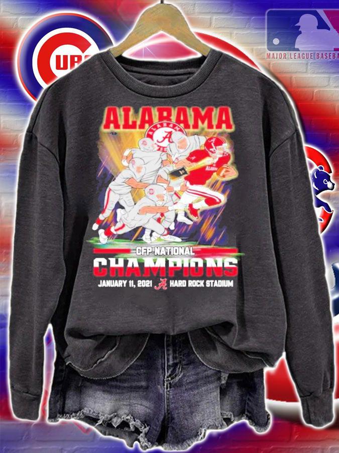 Official Alabama CFP National Champions January 11 2021 hard rock stadium shirt, sweater