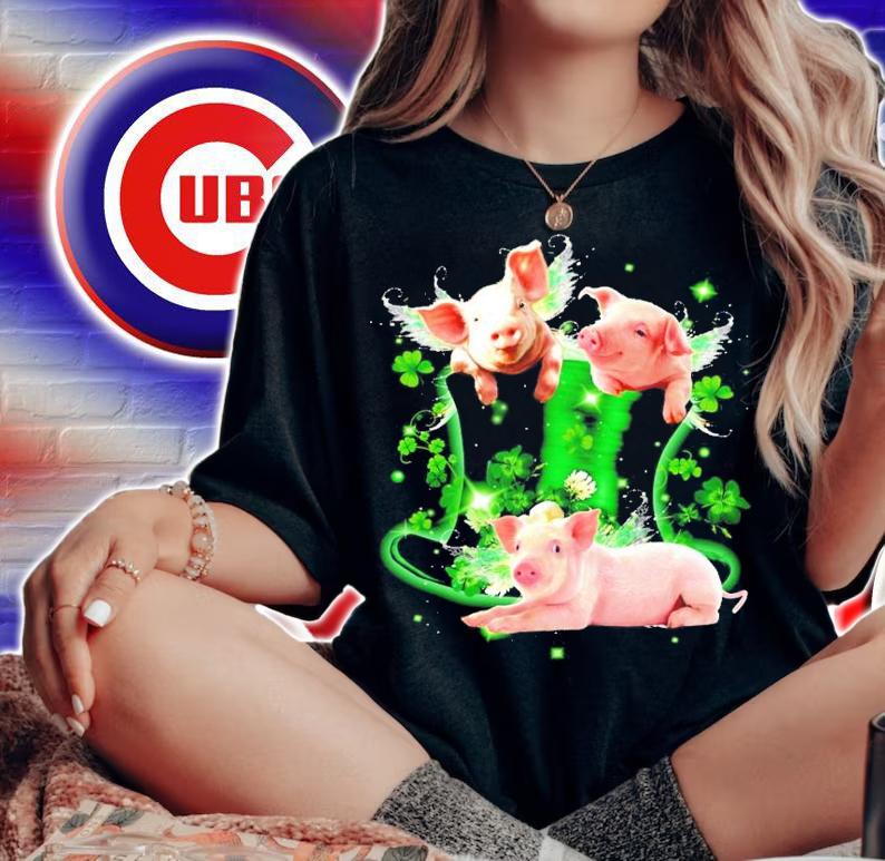 Pig Leprechaun lucky fairies for pig lover shirt woman shirt