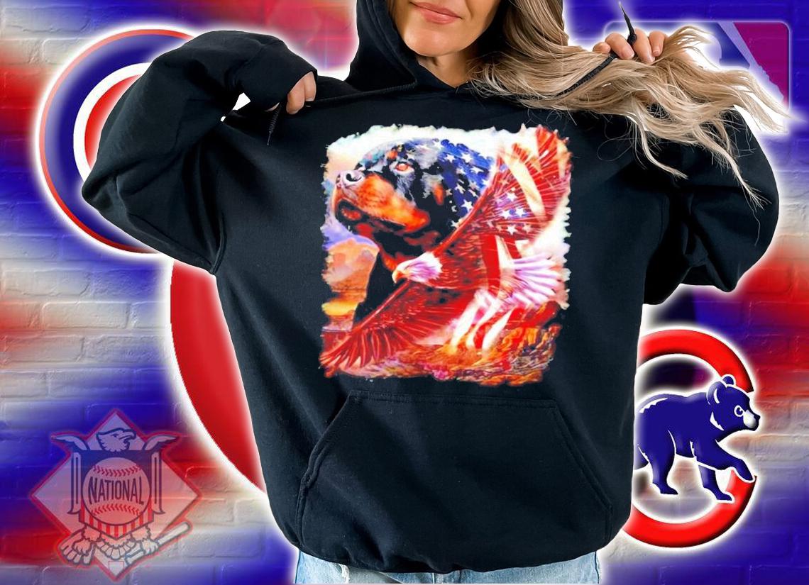 Rottweiler Eagle American Flag shirt