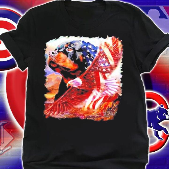 Rottweiler Eagle American Flag shirt