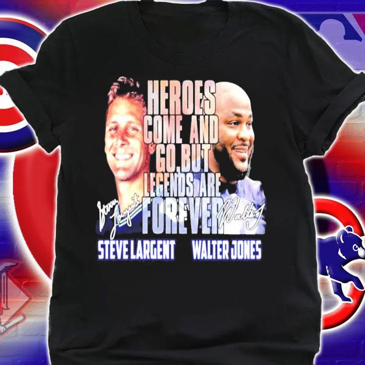 Steve Largent vs Walter Jones signatures shirt