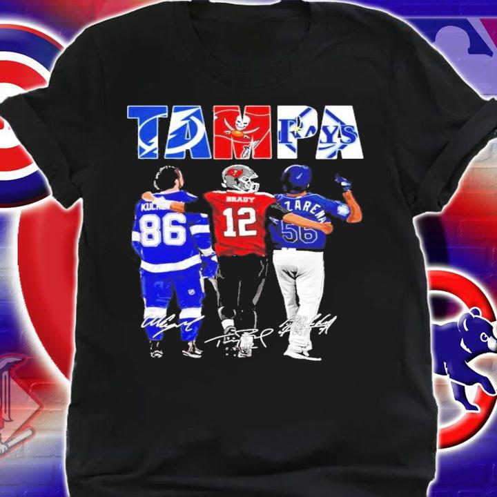 Tampa Bay Buccaneers Kucherov Brady Arozarena signatures shirt shirt