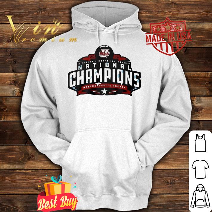 2021 Division Men's Ice Hockey National Champions Massachusetts Hockey shirt hoodie