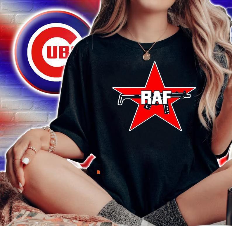 RAF Red Army Faction red star and gun shirt woman shirt