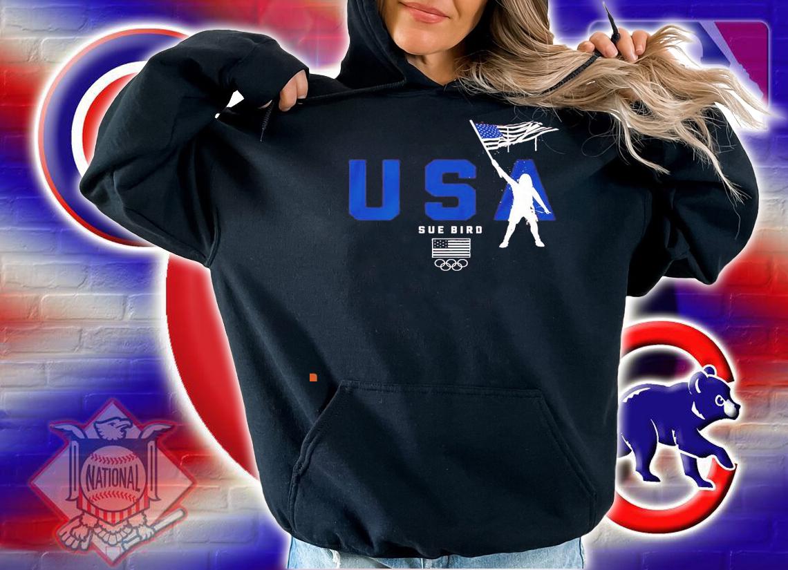 Sue Bird American flag Bearer team USA shirt