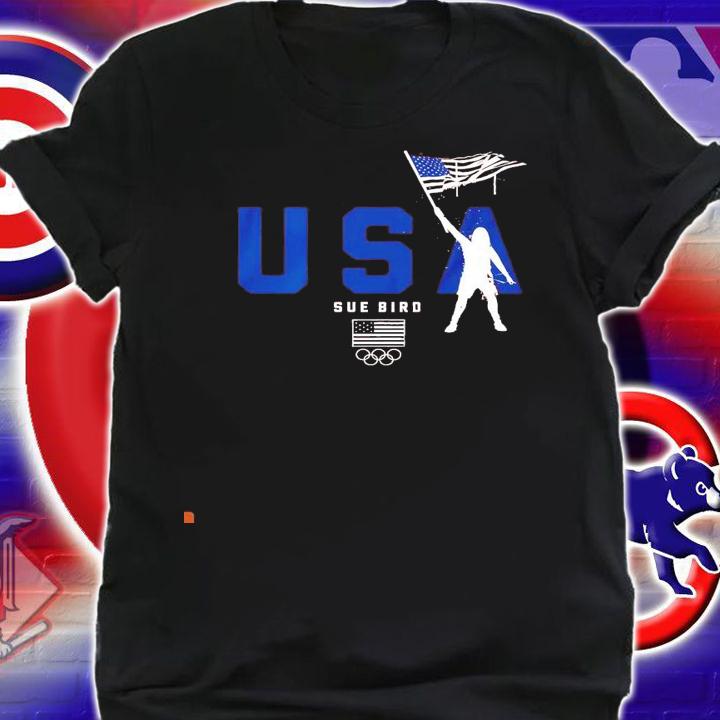 Sue Bird American flag Bearer team USA shirt