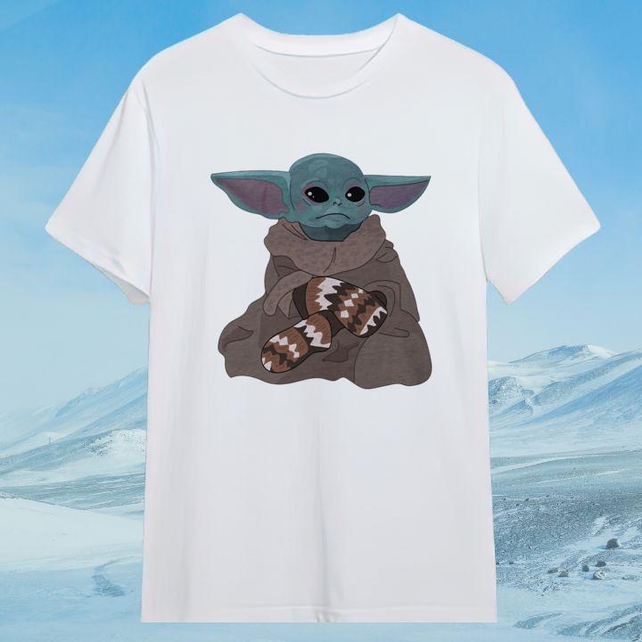 Shop Baby Yoda Bernie Mittens Meme T-Shirt - Funny Star Wars Gift