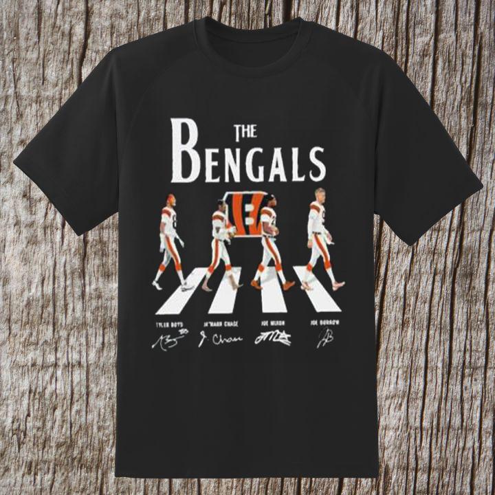 Limited Edition Cincinnati Bengals Abbey Road Signatures Shirt – Chase & Burrow