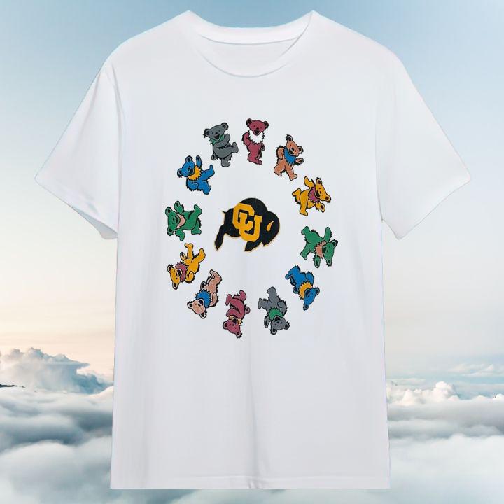 Personalized Dancing Bears Colorado Buffaloes Football Grateful Dead T-Shirt