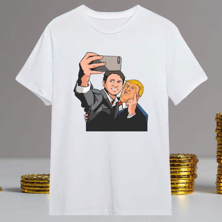 Donald Trump And Justin Trudeau Selfie Meme T-Shirt