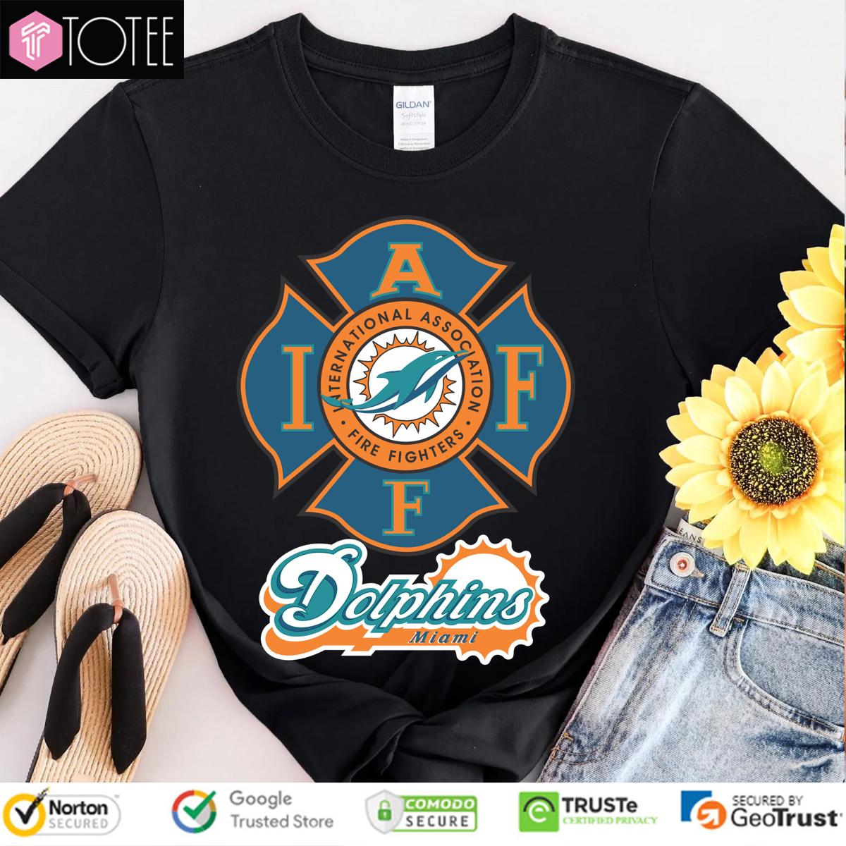Miami Dolphins International Association Fire Fighters T-Shirt