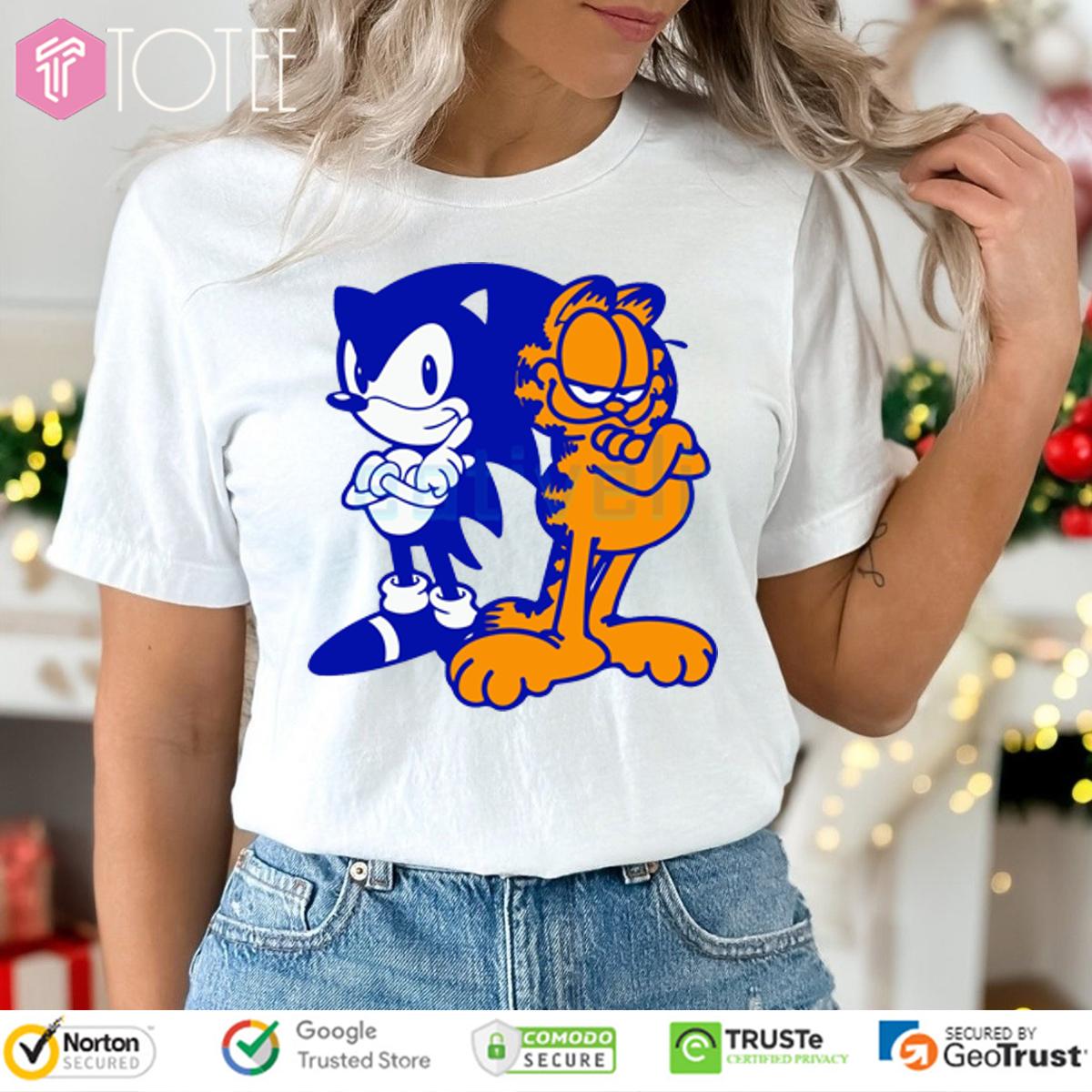 Sonfield Parody Sonic X Garfield T-Shirt