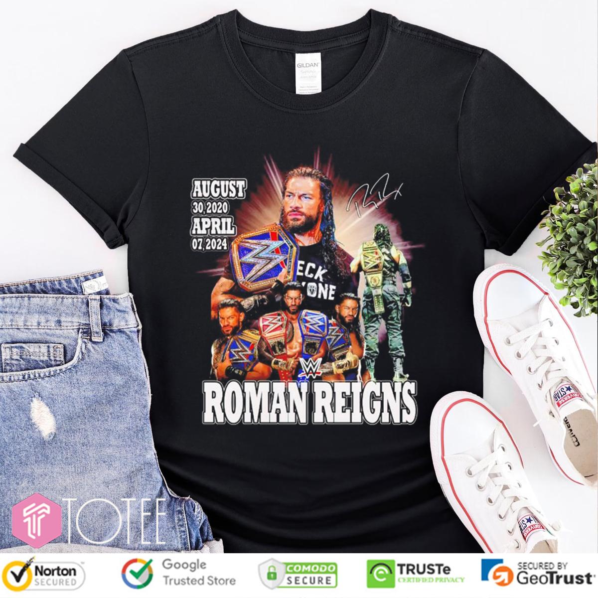 WrestleMania 41 Roman Reigns WWE Signature T-Shirt