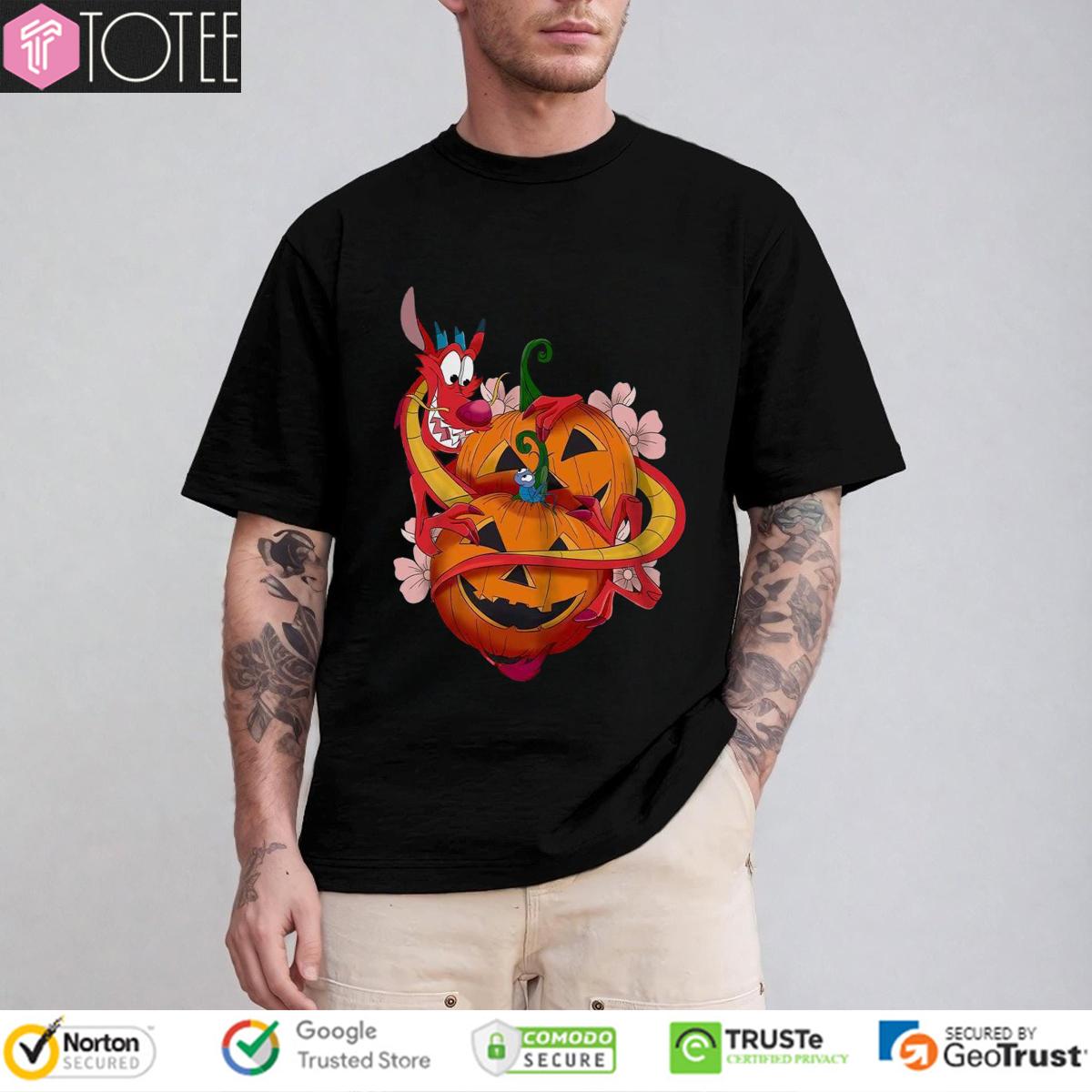 Mushu And Cri Kee Mulan Pumpkin Halloween T-Shirt