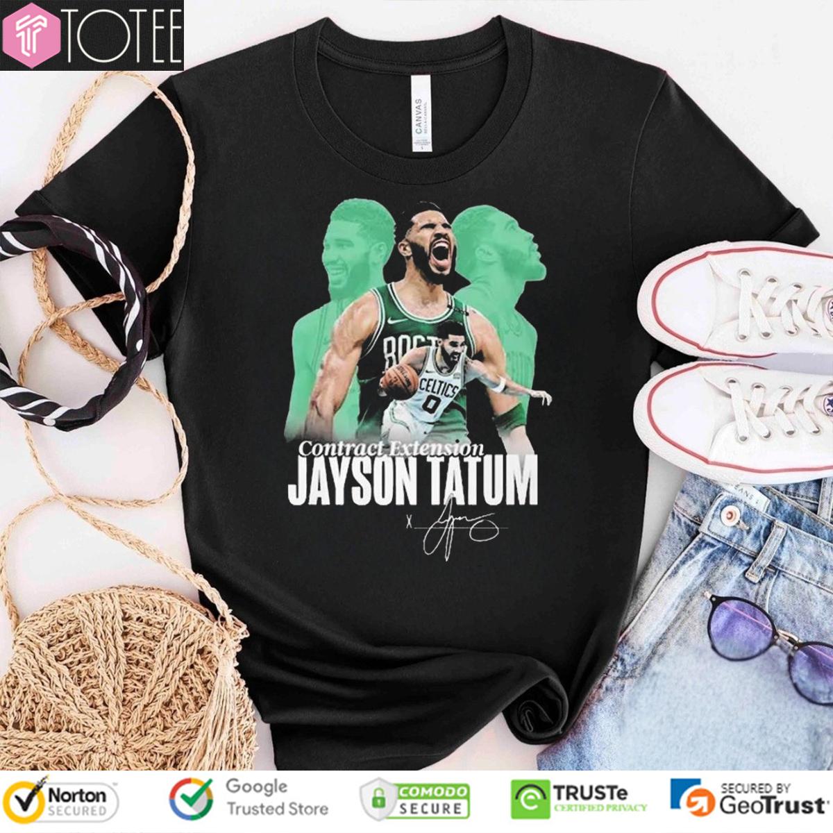Contract Extension Jayson Tatum Boston Celtics Signature T-Shirt