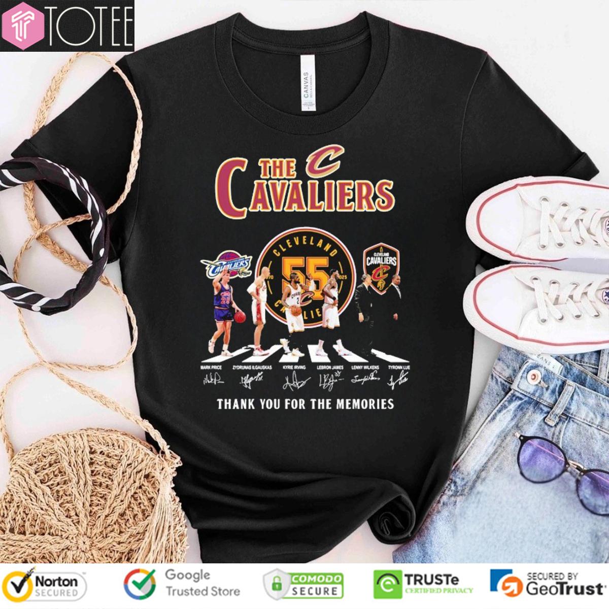The Cleveland Cavaliers Abbey Road Signatures t-shirt
