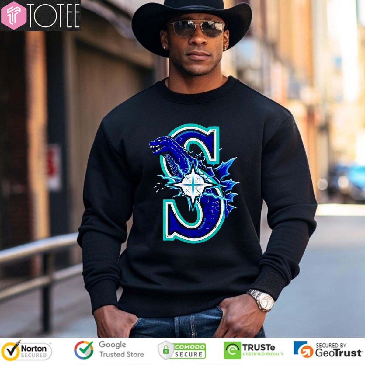 Godzilla Parody Seattle Mariners Baseball Logo Sweatshirt