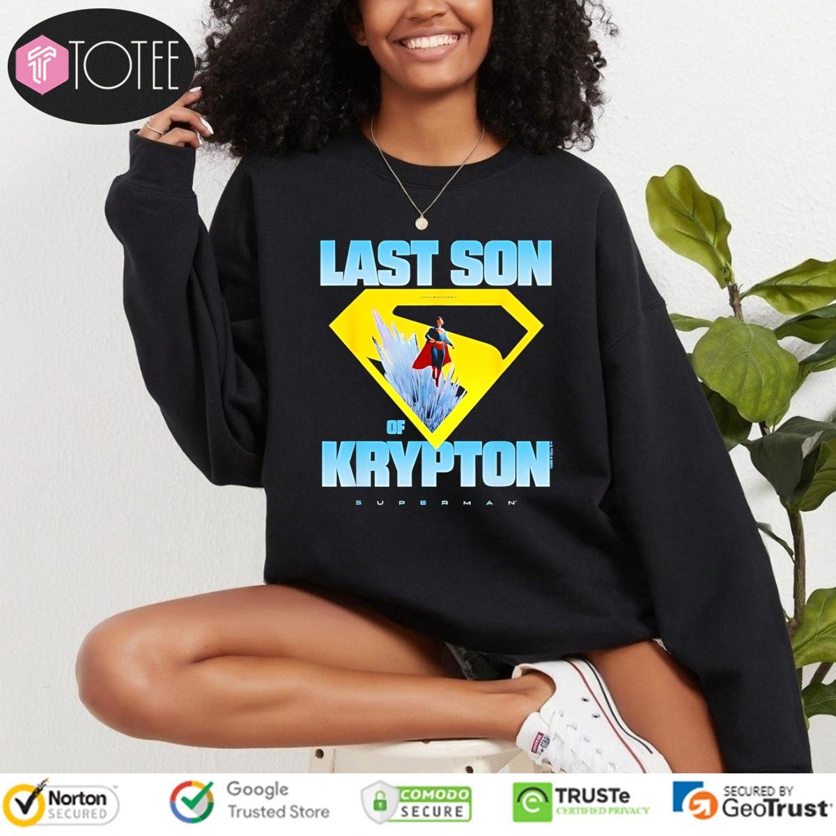 Last Son Of Krypton Superman Logo Sweatshirt