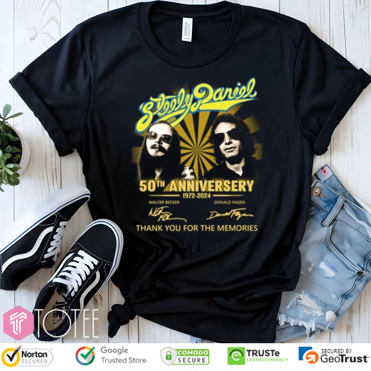 50Th Anniversary 1972-2024 Steely Dan Signatures T-shirt