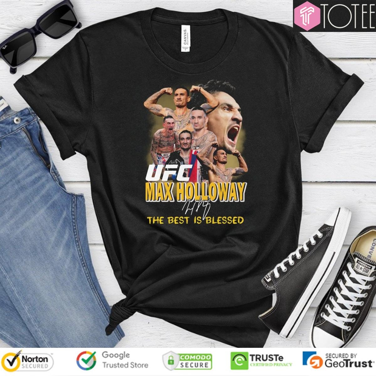 Ufc Max Holloway The Best Is Blessed Signature T-shirt
